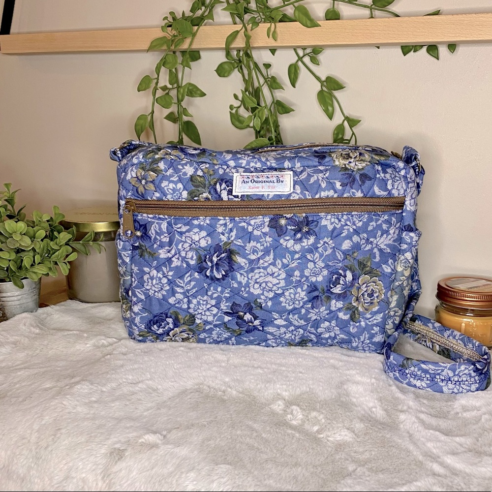 Floral Print Shoulder Purse-100% Durable Cotton